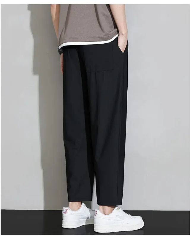 Men's Summer Ice Silk Joggers Detail
