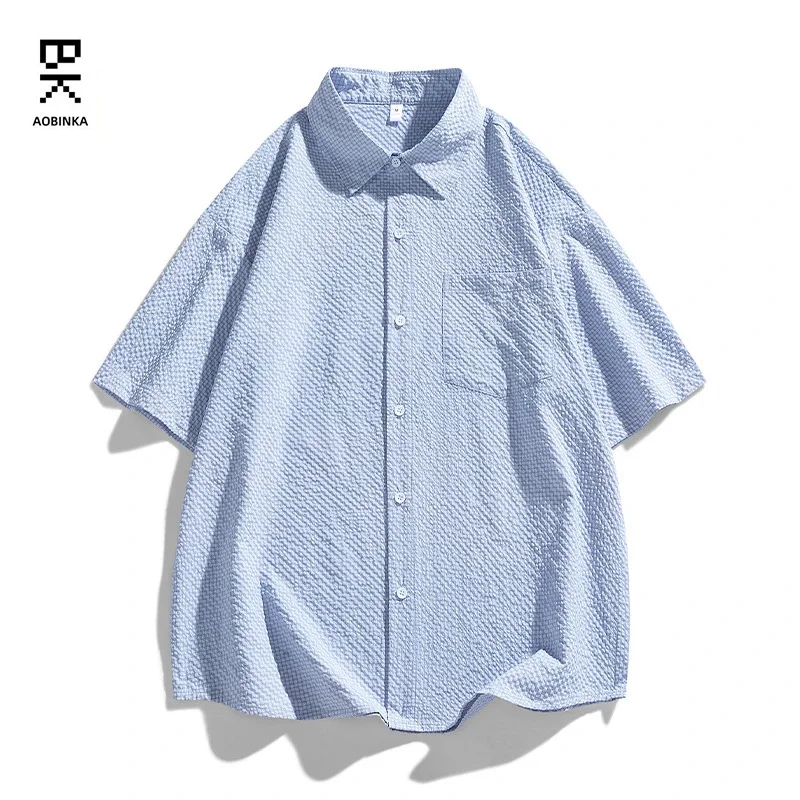 Summer New American Retro Short Sleeve Shirt Unisex