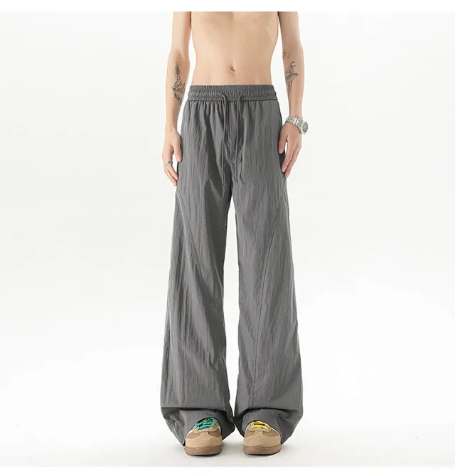 Trendy Men's Summer Ice Silk Pants Detail