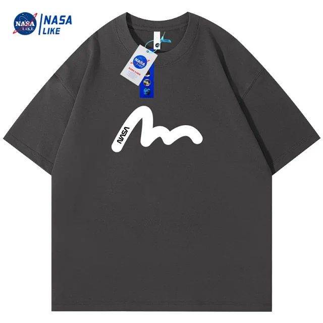 240G Heavyweight Short-sleeve Crewneck White Cotton T-shirt (Unisex, Customizable) Detail