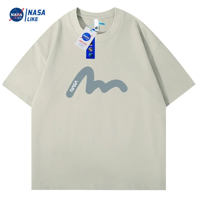 240G Heavyweight Short-sleeve Crewneck White Cotton T-shirt (Unisex, Customizable) Detail