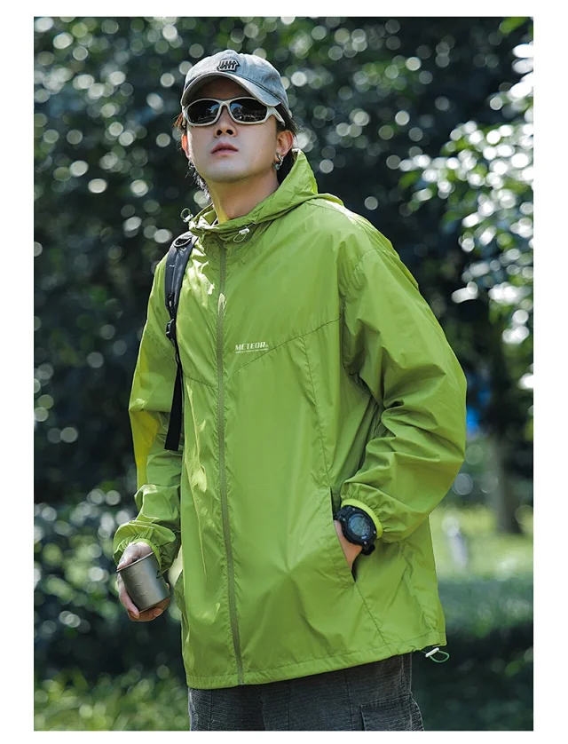 Mountain Style Hooded Summer Work Jacket (Unisex) Detail