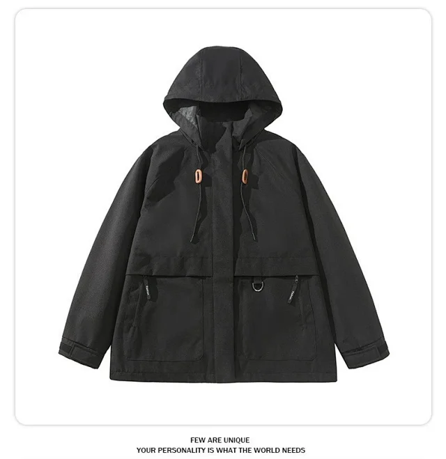 Huang Yimei Liu Yifei Outdoor Water-Resistant Yellow Jacket Detail