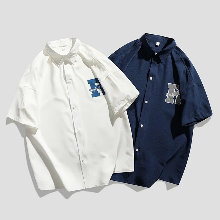 Men's Summer Ice Silk Shirt (Casual, Slim Fit, 5/8 Sleeve)