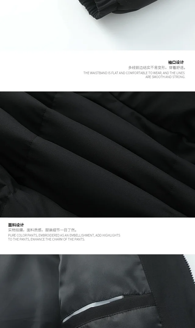 2025 Winter Men's Loose Cotton Coat Detail