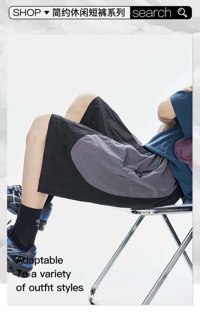 2025 Summer Loose 5-Pocket Cargo Shorts for Men Detail