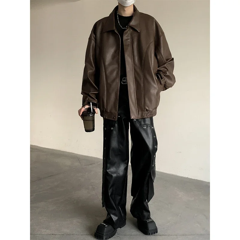 2025 Spring/Fall Men's PU Leather Jacket