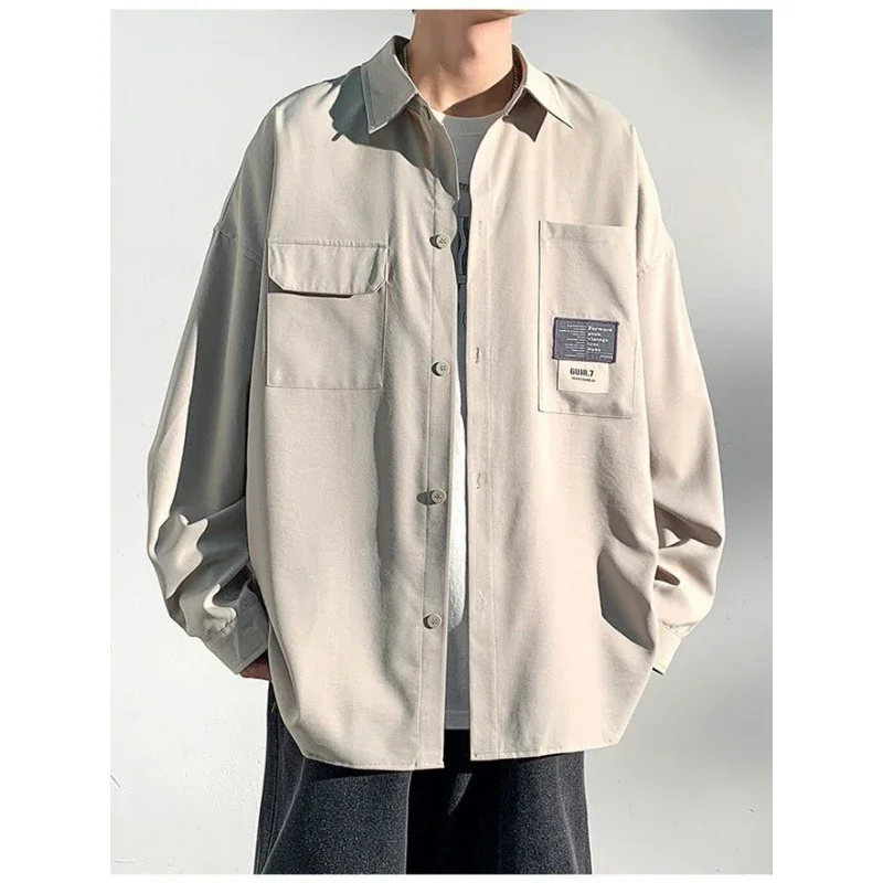 2025 Autumn Hong Kong Style Men's Workwear Shirt