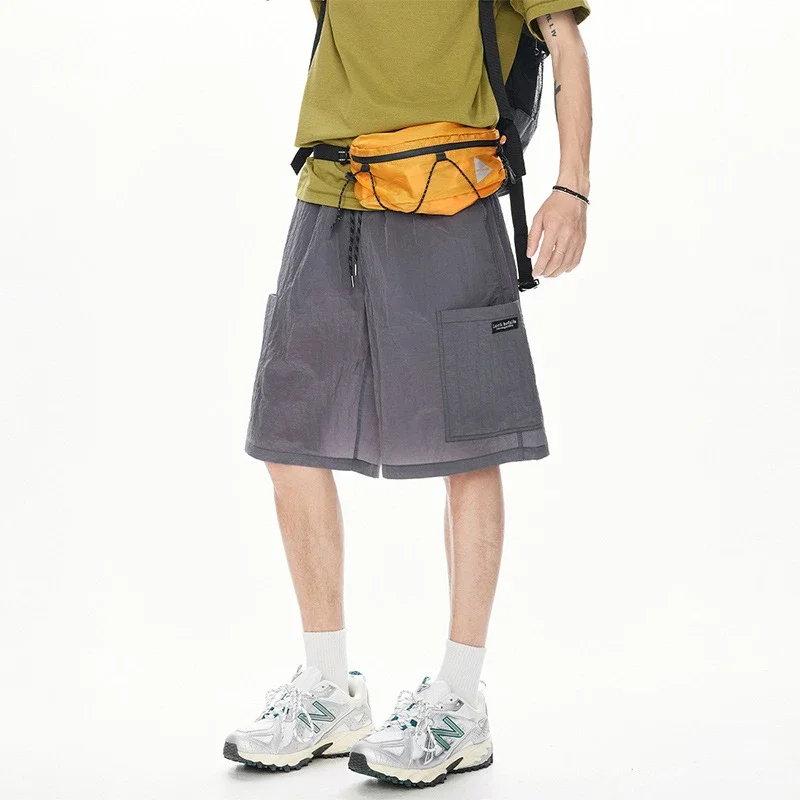 Men's Loose Straight Ice Silk Shorts