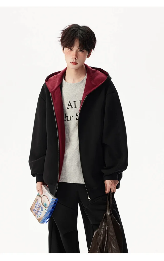 American New Color - Blocked Hoodie Detail