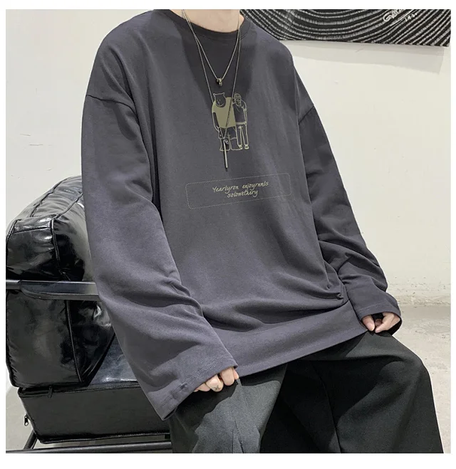 2025 Korean Round Neck Couple T-shirt Detail