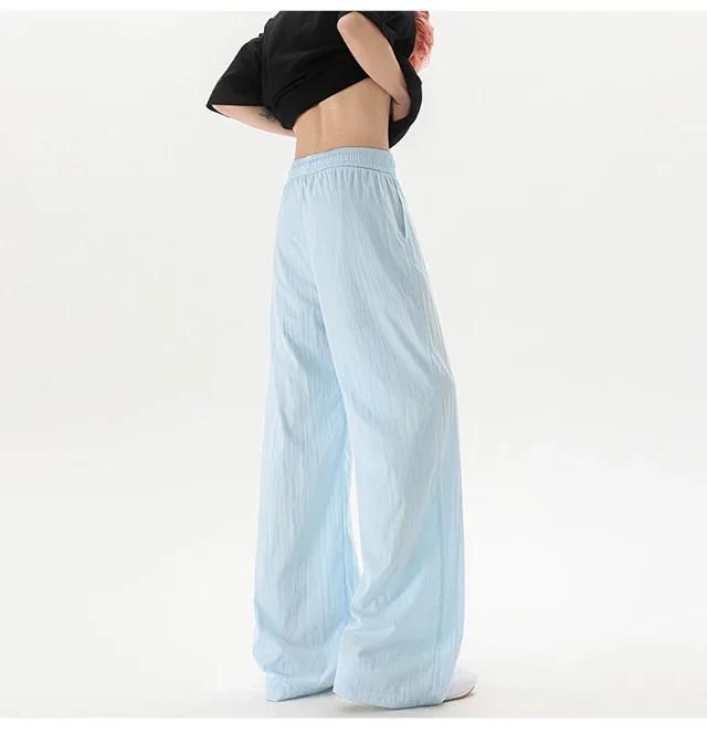 Trendy Men's Summer Ice Silk Pants Detail
