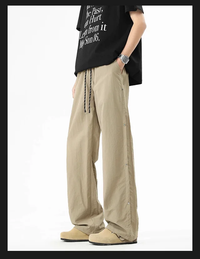2025 Spring/Summer Men's Parachute Cargo Pants Detail