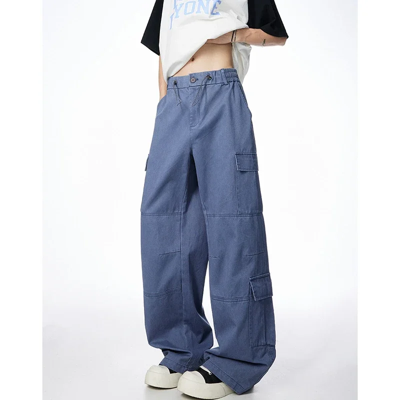 Unisex Retro Cotton Cargo Pants