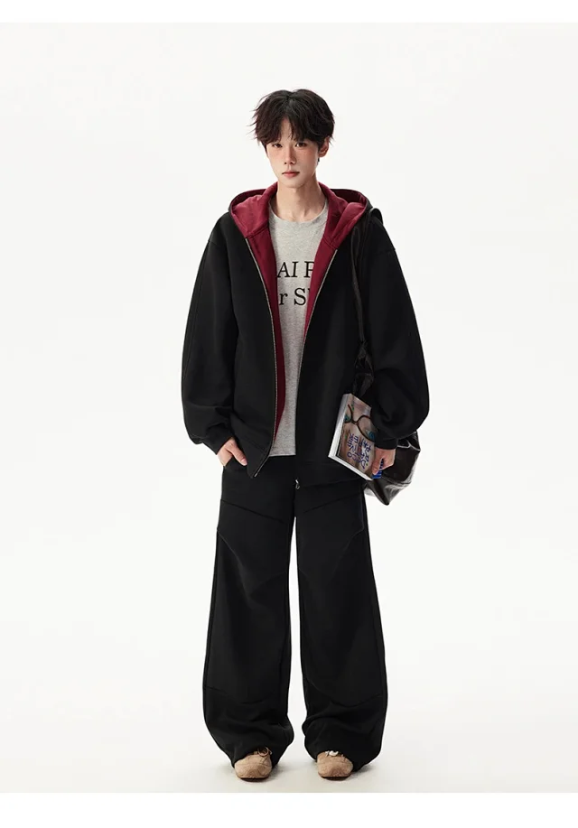American New Color - Blocked Hoodie Detail