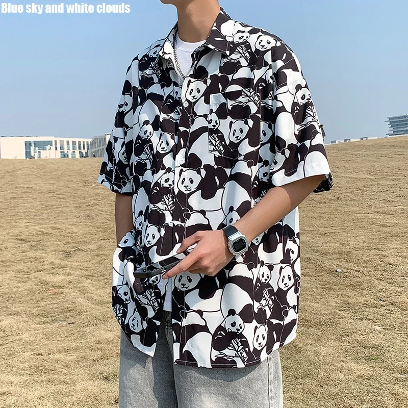Trendy Floral Shirt (Unisex, Summer, Loose, Ice Silk, Couple, Unique Design)