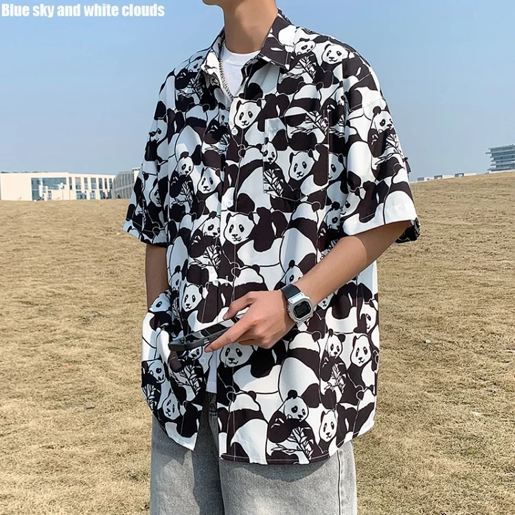Trendy Floral Shirt (Unisex, Summer, Loose, Ice Silk, Couple, Unique Design)