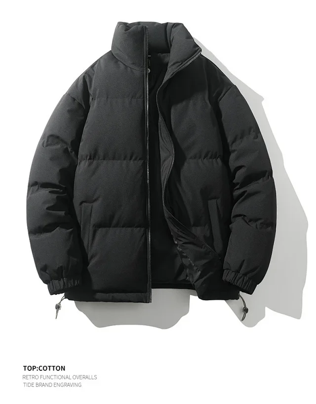 2025 Winter Men's Loose Cotton Coat Detail