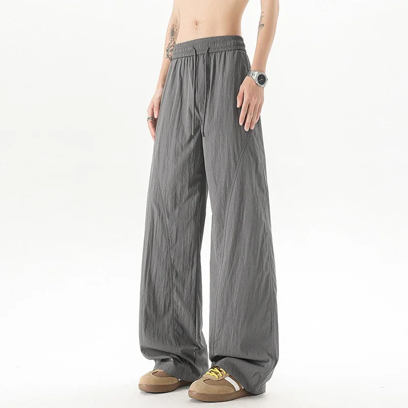 Trendy Men's Summer Ice Silk Pants