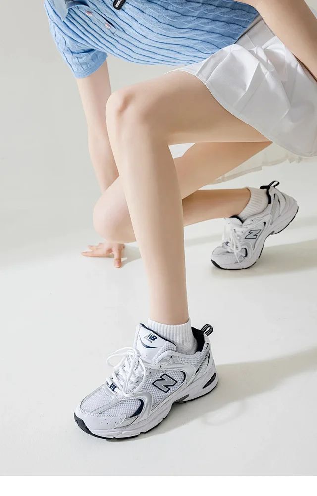 Ladies' Athletic Socks, Candy - Colored, Campus Style, Non - Slip Heel Detail
