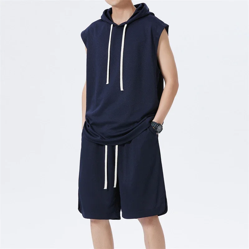 Men's Summer Ice Silk Sportswear Set
