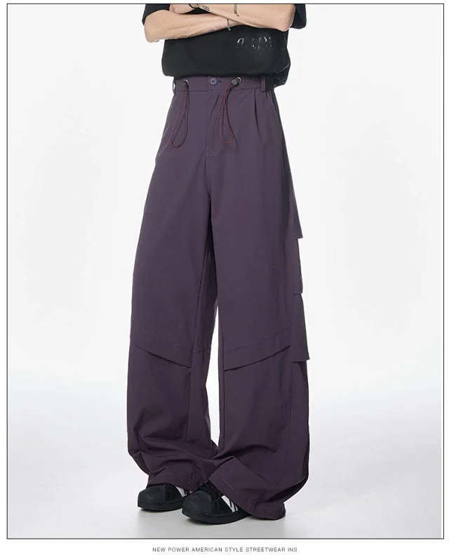2025 Summer Men's Parachute Pants Detail