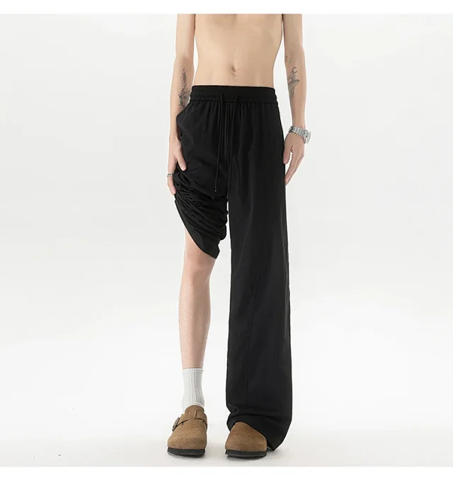 Trendy Men's Summer Ice Silk Pants Detail