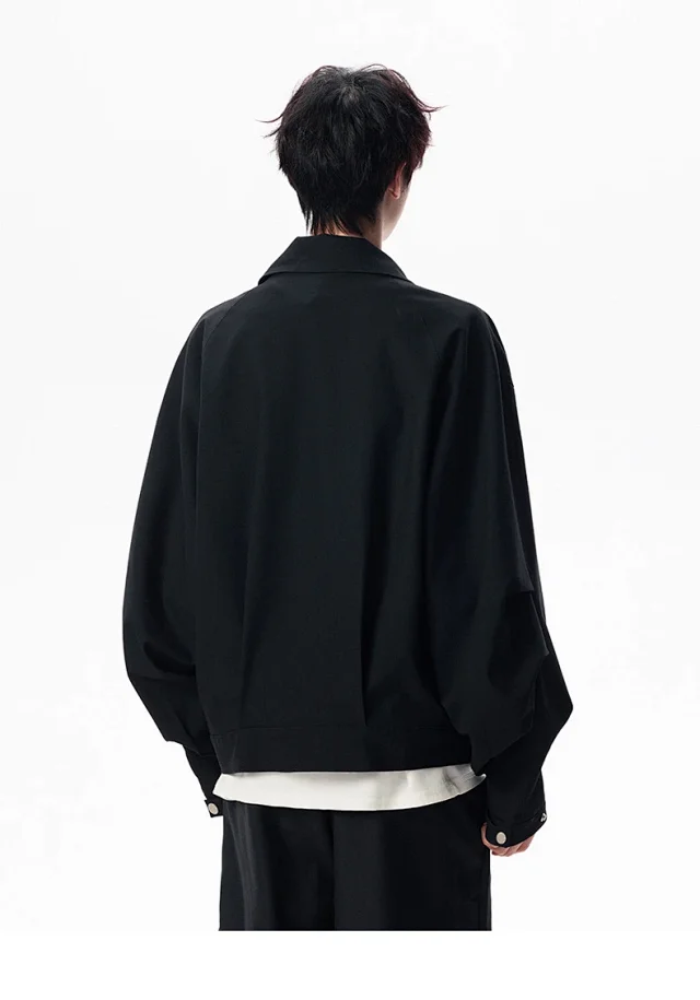 Men's Streetwear Bomber Jacket Detail