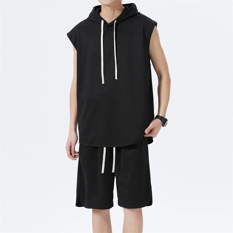 Men's Summer Ice Silk Sportswear Set