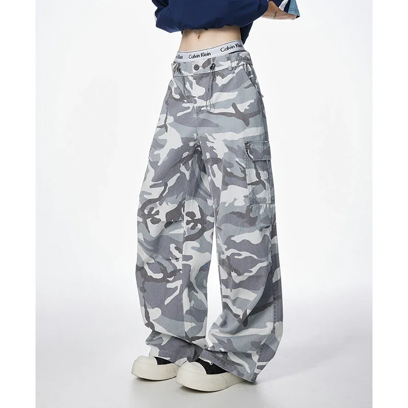 Unisex Retro Camo Cargo Pants