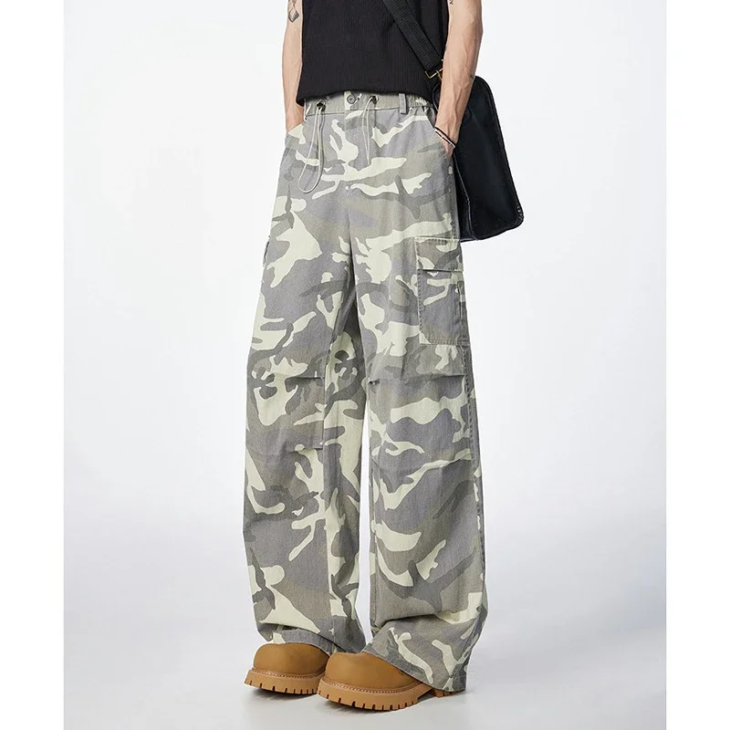Unisex Retro Camo Cargo Pants