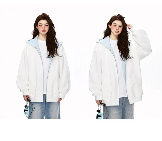 American New Color - Blocked Hoodie Detail