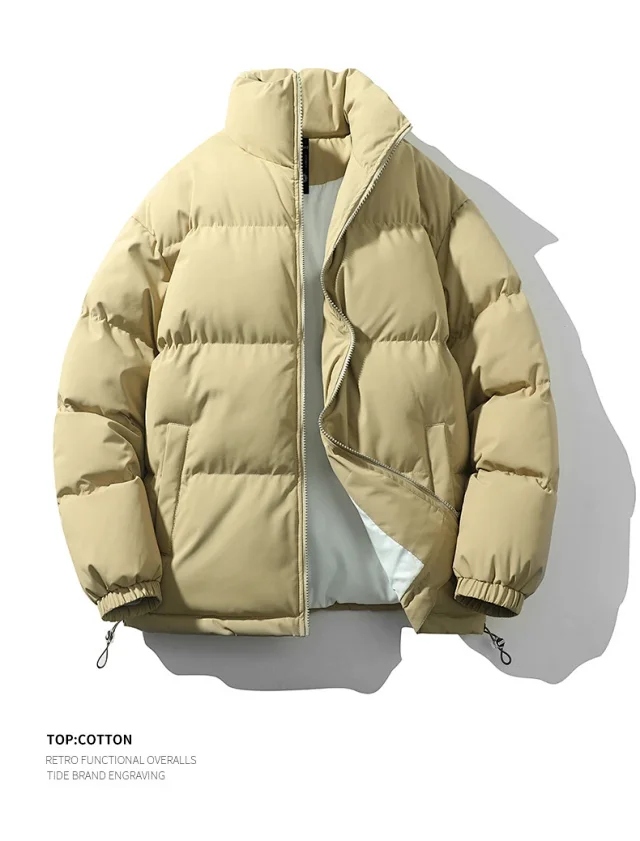2025 Winter Men's Loose Cotton Coat Detail