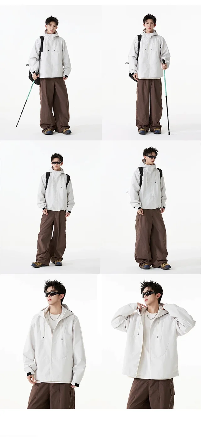 Autumn Outdoor Windproof Jacket for Couples Detail