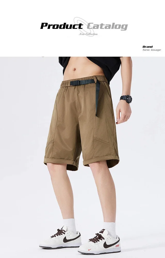 Men's Summer Lightweight Cargo Shorts Detail