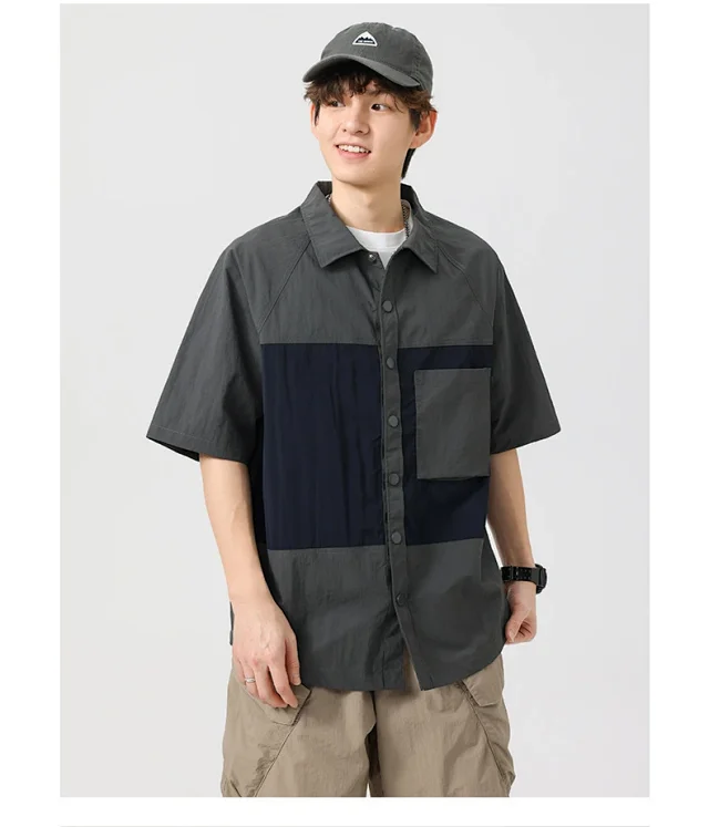 2025 Summer Men's Thin Shirt Detail
