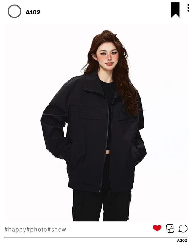 Men's Retro Work Jacket - Street Style Detail