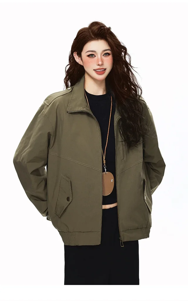 Retro Pilot Jacket for Couples Detail