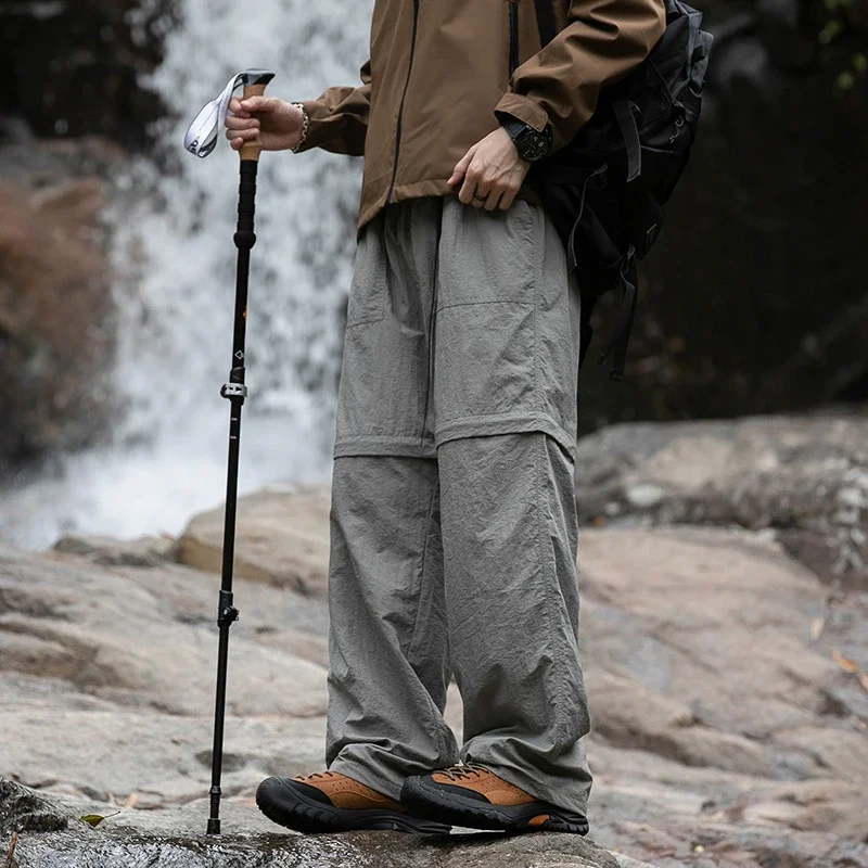 Japanese Loose Workwear Summer Wide Leg Trousers