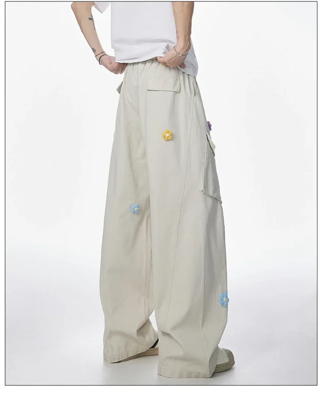Hip Hop Retro Parachute Pants Detail