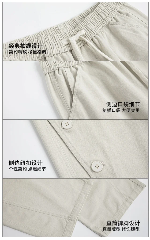 Men's BF Loose Wide-Leg Pants Detail