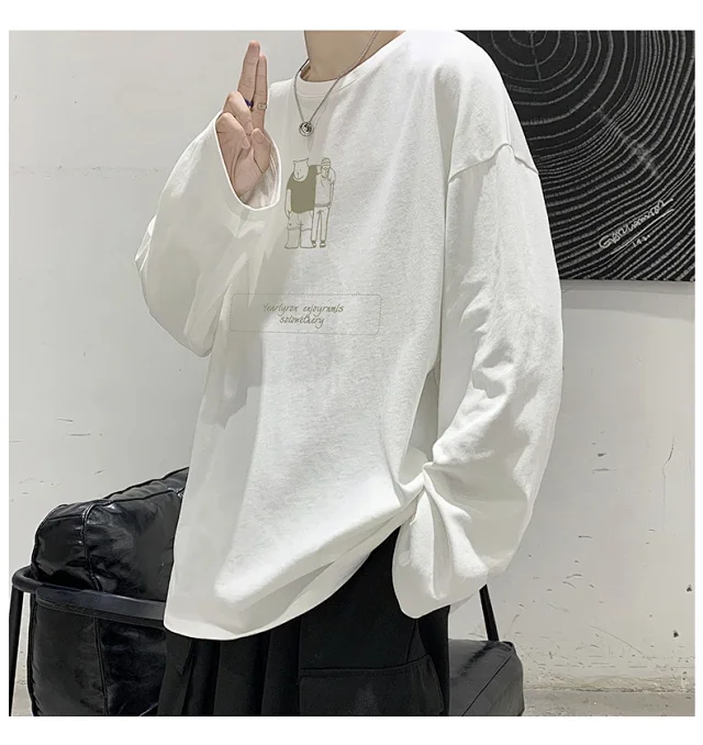 2025 Korean Round Neck Couple T-shirt Detail