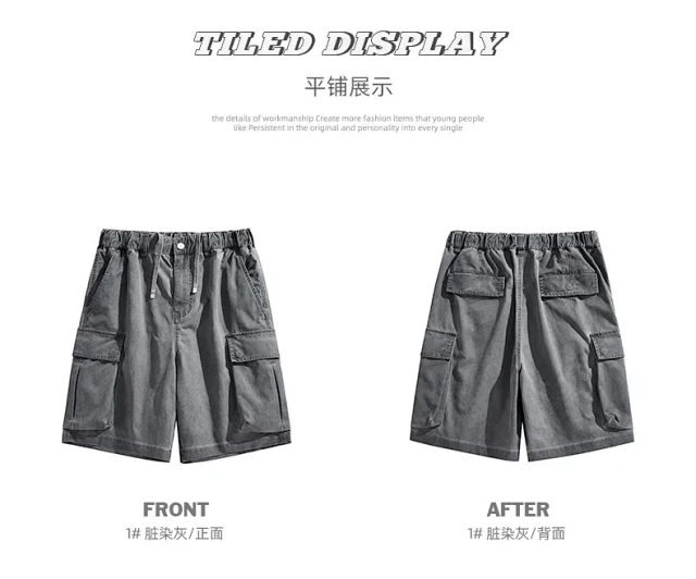 Summer Men's Denim Shorts Detail