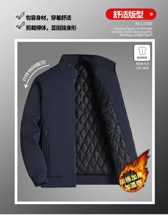 Men's Winter Padded Jacket Detail