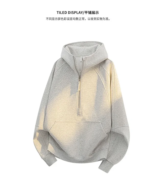 NASA Unisex Spring Half-zip Hoodie Detail