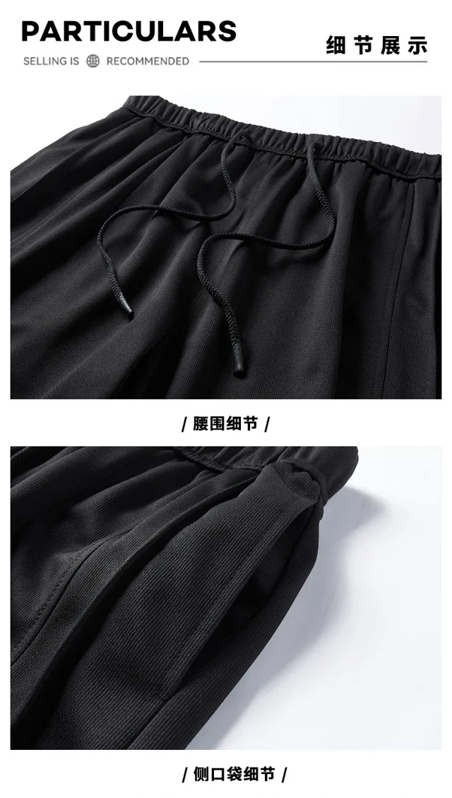 American Trendy Brand Snap Button Shorts for Men - Summer 2025 New Detail