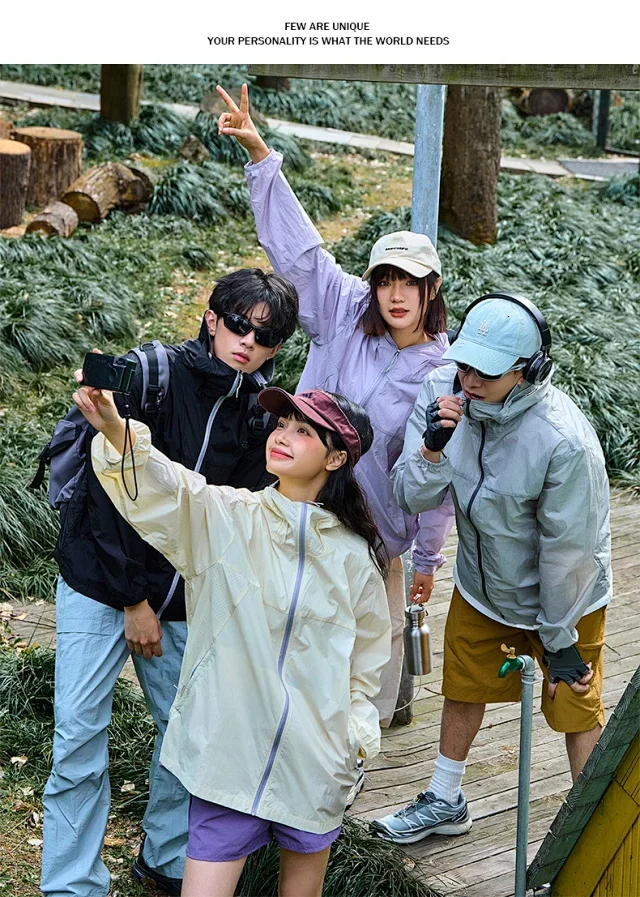 Unisex Summer UV Protection Skin Coats Detail