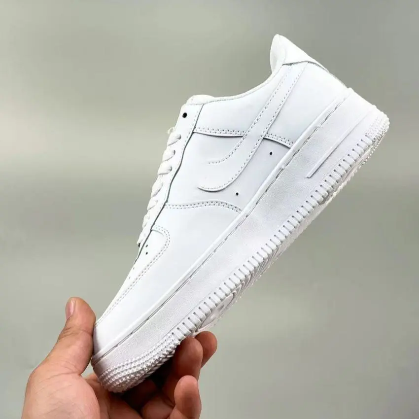 Classic White Unisex Air Force Sneakers