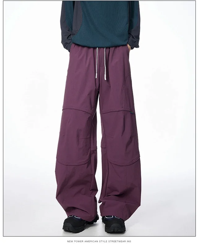 Trendy Straight Wide-Leg Pants Detail