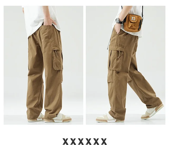 Men's Fall Trendy Cargo Pants Detail